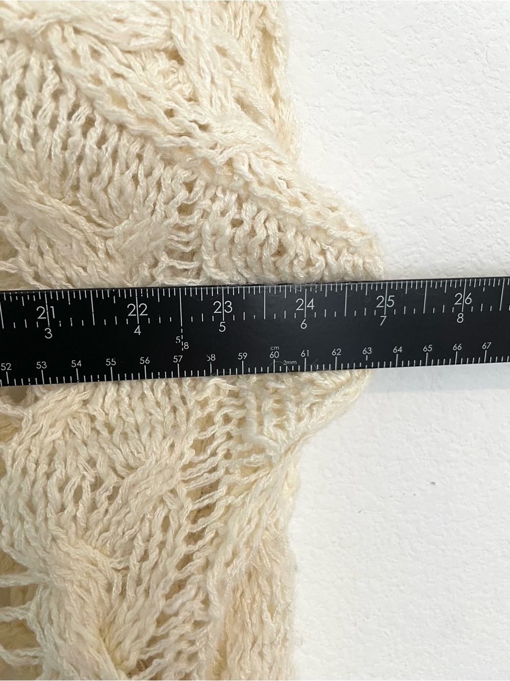 Free People Cream Openwork Scoop Neck Sweater - Picture 8 of 10